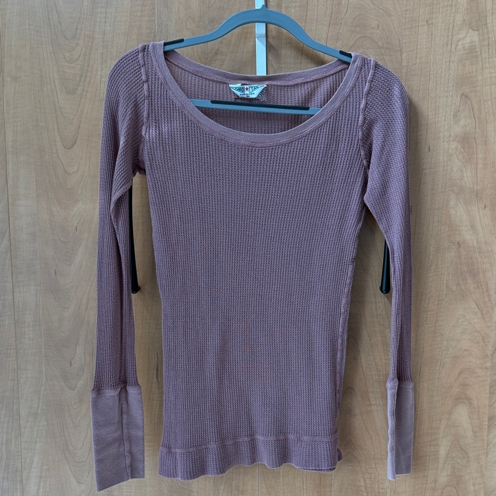 Hard Tail Dusty Rose Long Sleeve Top